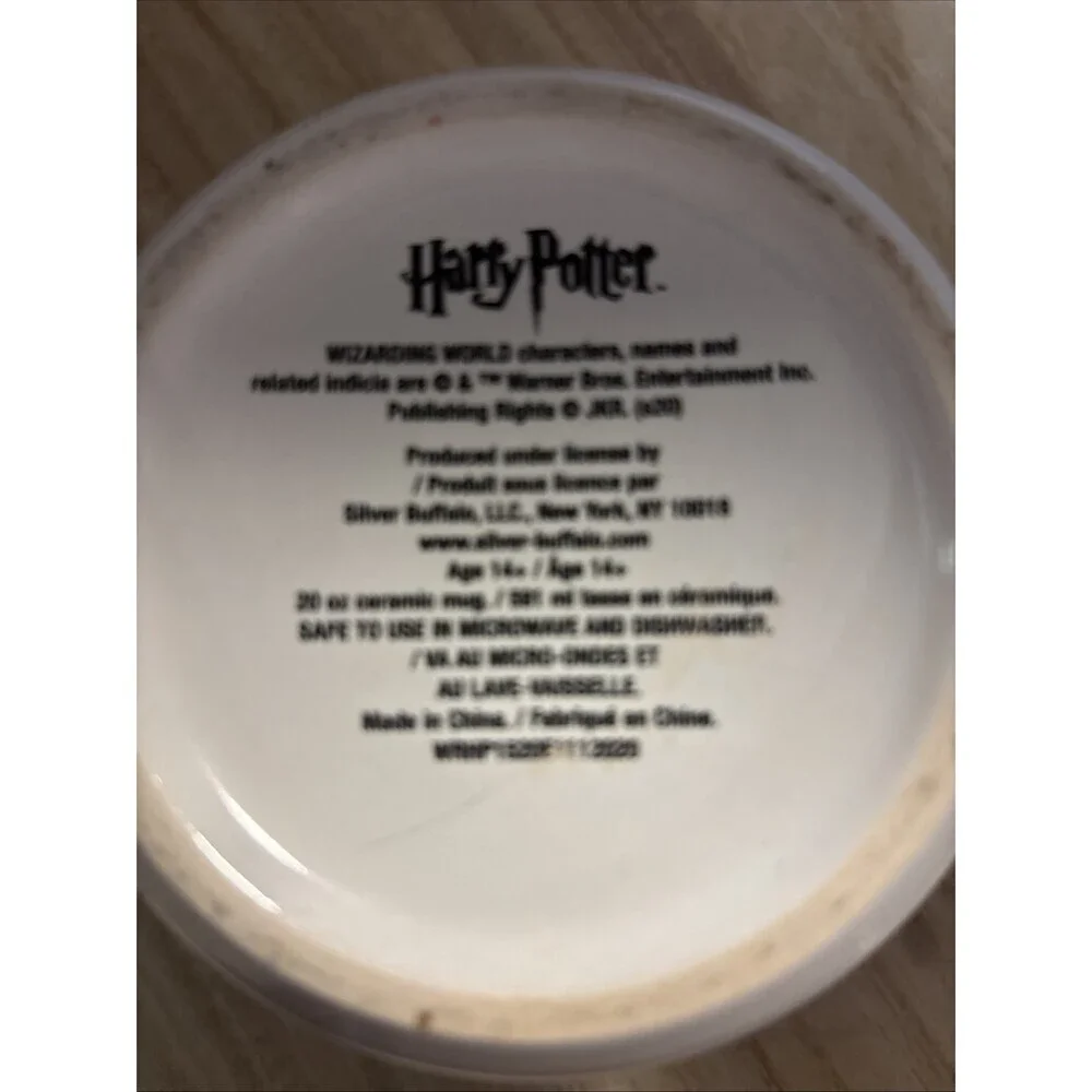 Hogwarts Crests Coffee Mug Cup 20 oz Oversize Ceramic Harry Potter Silver buffal